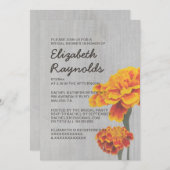 marigolds Bridal Shower Invitations Kaart (Voorkant / Achterkant)
