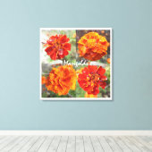 Marigolds Canvas Afdruk (Insitu (Houten vloer))