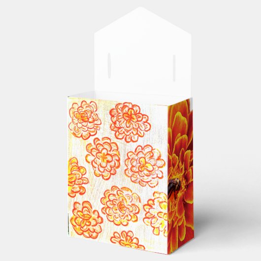 Marigolds Cempazuchil Favor Box Bedankdoosjes (Geopend)