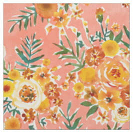 MARIGOLDS GARDEN Happy Floral Stof