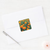 Marigolds Vierkante Sticker (Envelop)