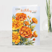 Marigolds voor Oktober Birthday Kaart (Voorkant)