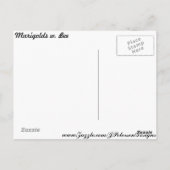 Marigolds w. Bee # 2 Briefkaart (Achterkant)