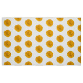 Marigolds & White Background Fabric Stof (Fat Quarter)