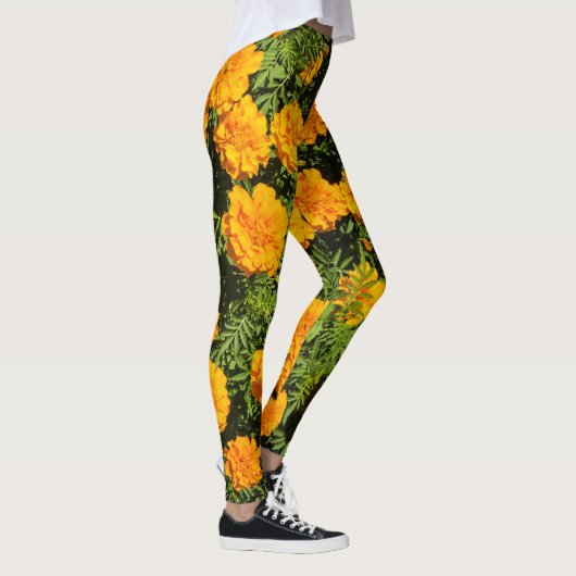 Marigolische bloemen leggings (Rechts)