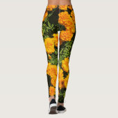 Marigolische bloemen leggings (Achterkant)