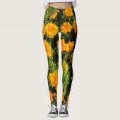 Marigolische bloemen leggings (Voorkant)