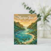 Marigot Bay Saint Lucia Briefkaart (Staand voorkant)
