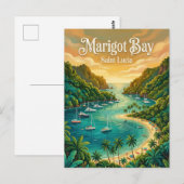 Marigot Bay Saint Lucia Briefkaart (Voorkant / Achterkant)