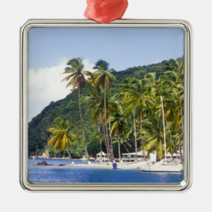 Marigot Bay, Saint Lucia, Caribisch gebied Metalen Ornament