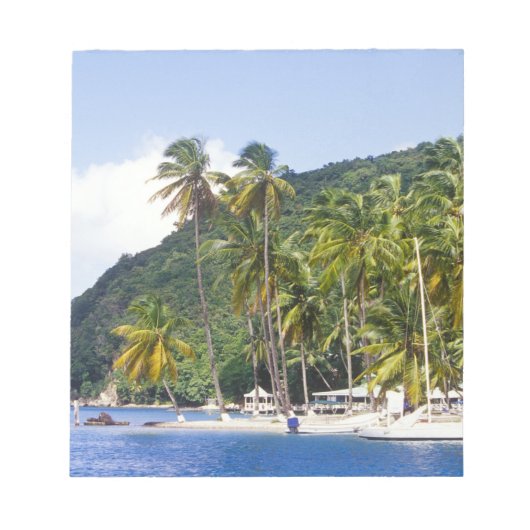 Marigot Bay, Saint Lucia, Caribisch gebied Notitieblok (Voorkant)