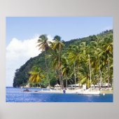 Marigot Bay, Saint Lucia, Caribisch gebied Poster (Voorkant)