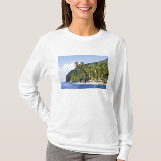Marigot Bay, Saint Lucia, Caribisch gebied T-shirt (Voorkant)