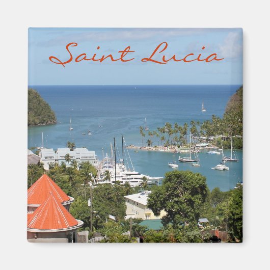 Marigot Bay Saint Lucia Magneet (Voorkant)