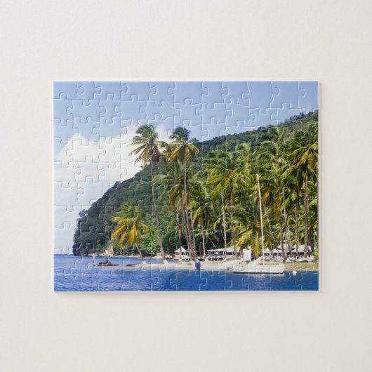 Marigot Bay, St. Lucia, Caribisch gebied Legpuzzel (Horizontaal)