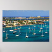 Marigot Harbour Waterfront, St. Martin Poster (Voorkant)