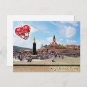 Marija Bistrica, briefkaart stad Kroatië (Voorkant / Achterkant)