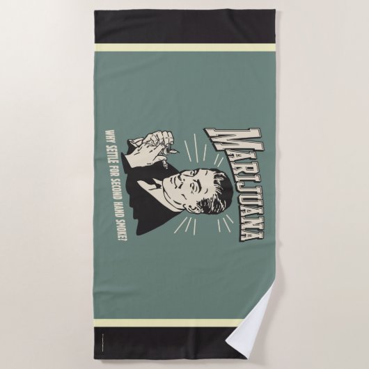 Marijuana: Settle 2nd Hand Smoke Strandlaken (Voorkant)