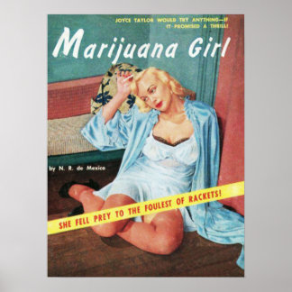 Marijuanaa Girl Poster