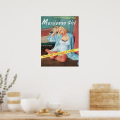 Marijuanaa Girl Poster (Keuken)