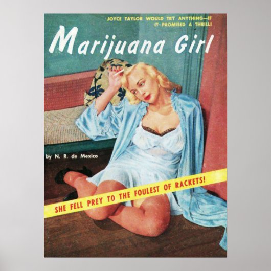 Marijuanaa Girl Poster (Voorkant)