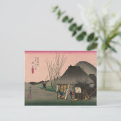 Mariko, 53 stations van de Tokaido Road, Hiroshige Briefkaart (Staand voorkant)