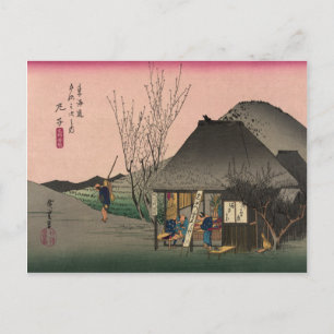 Mariko, 53 stations van de Tokaido Road, Hiroshige Briefkaart