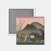 Mariko, 53 stations van de Tokaido Road, Hiroshige Magneet (Voorkant / Achterkant)