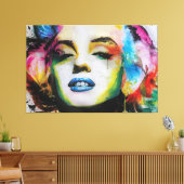 Marilyn Art Premium Wrapped Canvas (gloss) Afdruk (Insitu (Woonkamer))