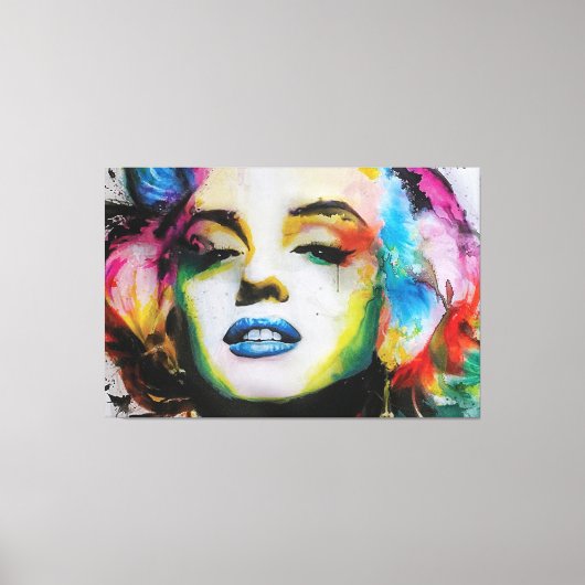 Marilyn Art Premium Wrapped Canvas (gloss) Afdruk (Voorkant)