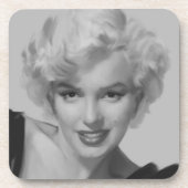 Marilyn de look bier onderzetter (Voorkant)