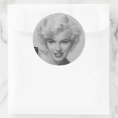 Marilyn de look ronde sticker (Tas)