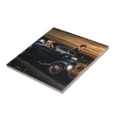 Marilyn en Elvis met Kerstmis Joy Ride Tegeltje (Zijkant)