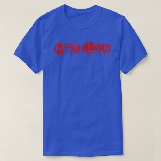 Marilyn - First Name Halloween Costume Personalize T-shirt (Design voorkant)