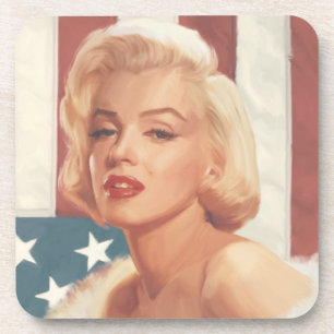 Marilyn Flag Bier Onderzetter
