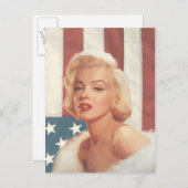 Marilyn Flag Briefkaart (Voorkant / Achterkant)