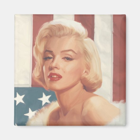 Marilyn Flag Magneet (Voorkant)