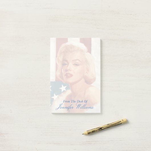 Marilyn Flag Post-it® Notes (Op bureau)