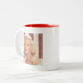 Marilyn Flag Tweekleurige Koffiemok (Voorkant links)