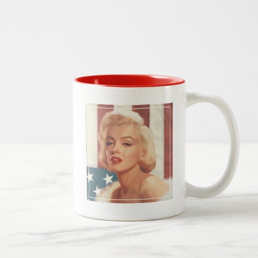 Marilyn Flag Tweekleurige Koffiemok (Rechts)