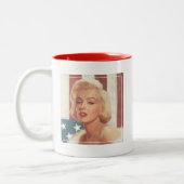 Marilyn Flag Tweekleurige Koffiemok (Links)