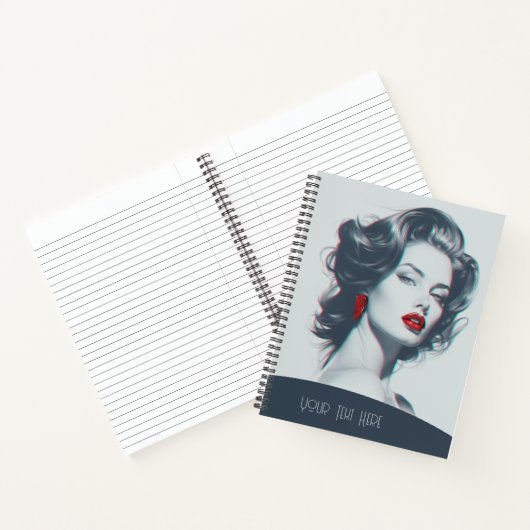 Marilyn geïnspireerd notitieboek (Binnen)