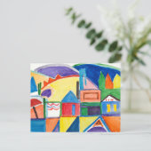 Marilyn Holmes Fine Art Briefkaart "Main Street" (Staand voorkant)