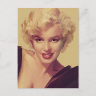 Marilyn in Black Briefkaart