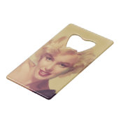 Marilyn in Black Creditkaart Flessenopener (Achterkant Gekanteld)