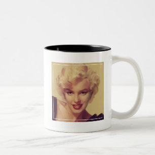 Marilyn in Black Tweekleurige Koffiemok