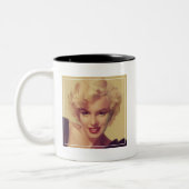 Marilyn in Black Tweekleurige Koffiemok (Links)