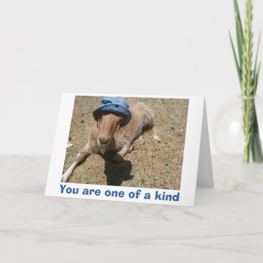 Marilyn in her sun hat, You are one of a kind Bedankkaart (Voorkant)