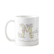 Marilyn letter M decoratieve naam met betekenis vo