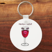 MARILYN MERLOT... WIJNAFDRUKKING DOOR JILL SLEUTELHANGER (Voorkant)